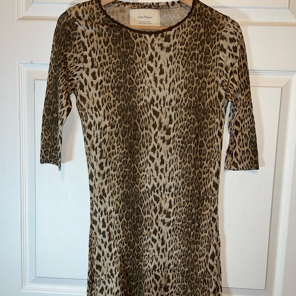 Zara Collection Animal Print Dress